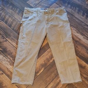 Wrangler Tan Chinos Cotton Blend Cropped